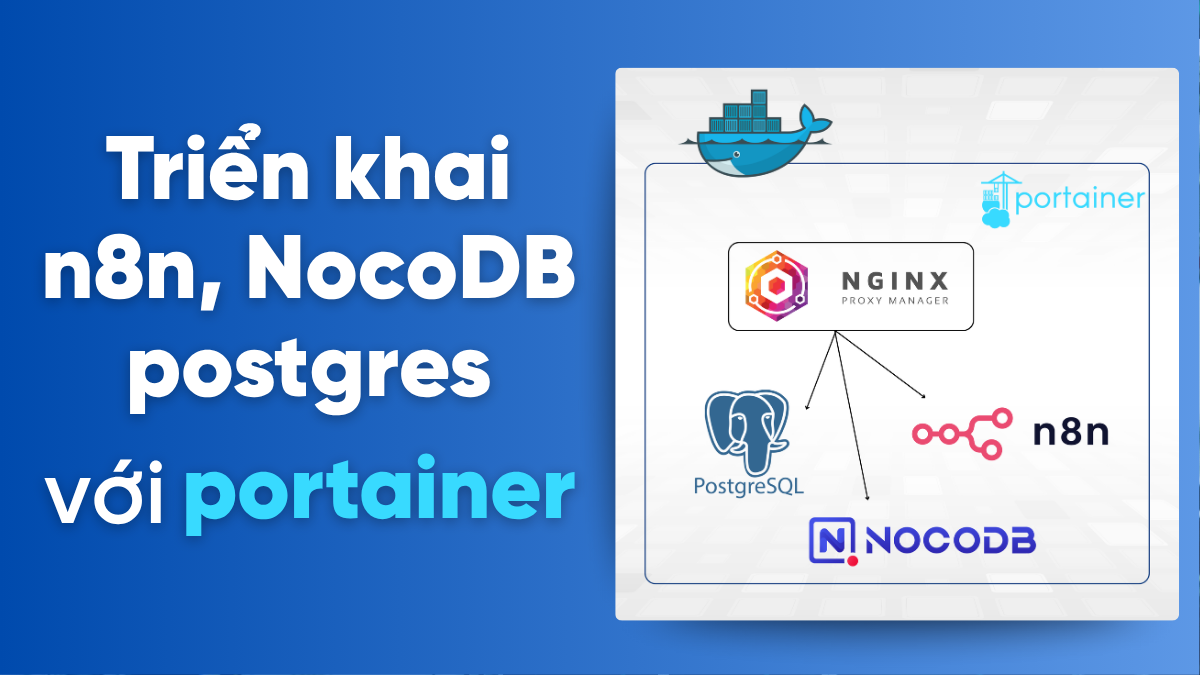 Cài đặt n8n, NocoDB và kết nối tên miền với nginxproxymanager